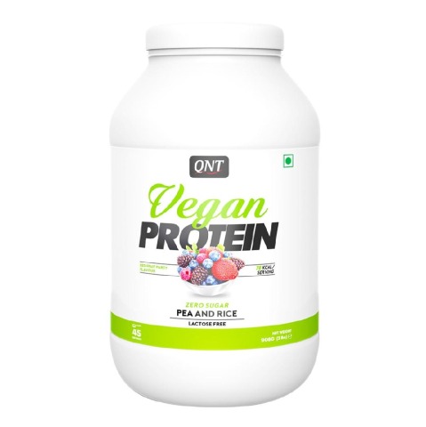 QNT Vegan Protein,  2 lb  Red Fruit 