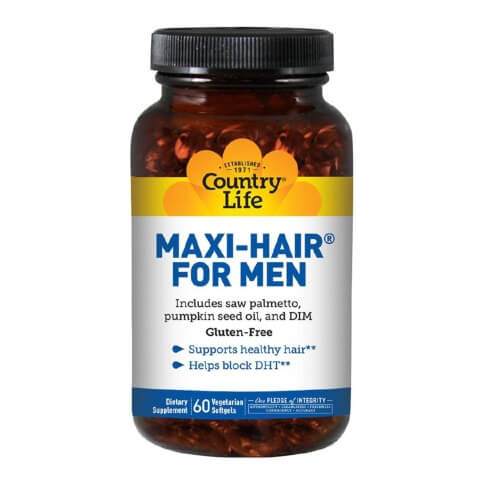 Country Life Maxi-Hair For Men,  60 softgels 