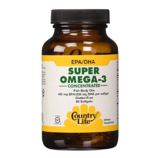Country Life Super Omega-3, 60 softgels