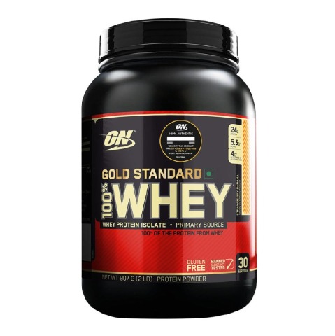 ON (Optimum Nutrition) Gold Standard 100% Whey Protein,  2 lb  Strawberry Banana 