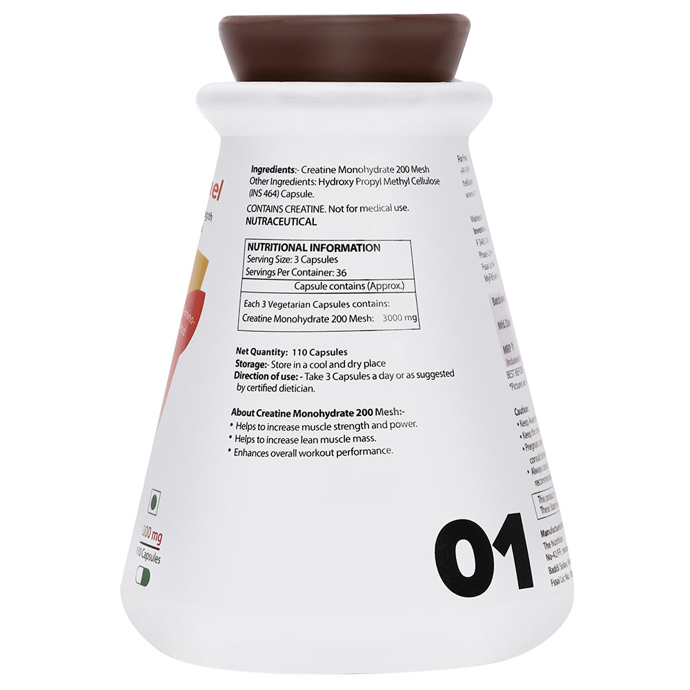supplementinfo - MyFitFuel Creatine Monohydrate 200 Mesh 1000 mg,  Unflavoured  110 capsules 