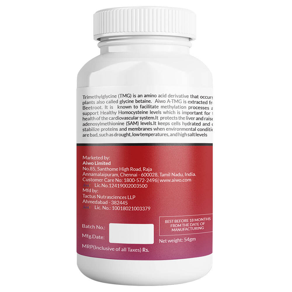 description - Aiwo A TMG Trimethylglycine,  60 tablet(s) 