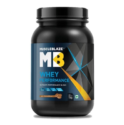 New - MuscleBlaze Whey Performance (70%) Protein, 2.2 lb Cafe Mocha