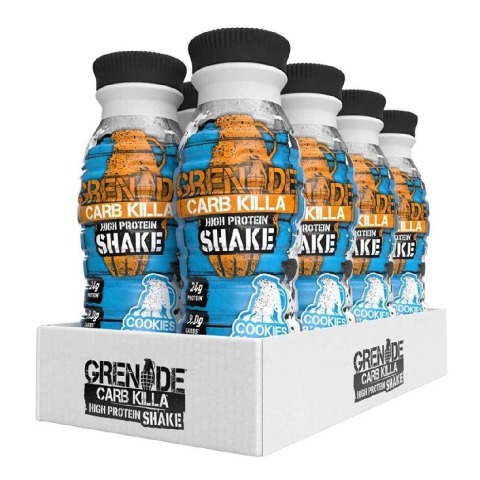Grenade Carb Killa High Protein Shake, 8 Piece(s)/Pack Cookies & Cream