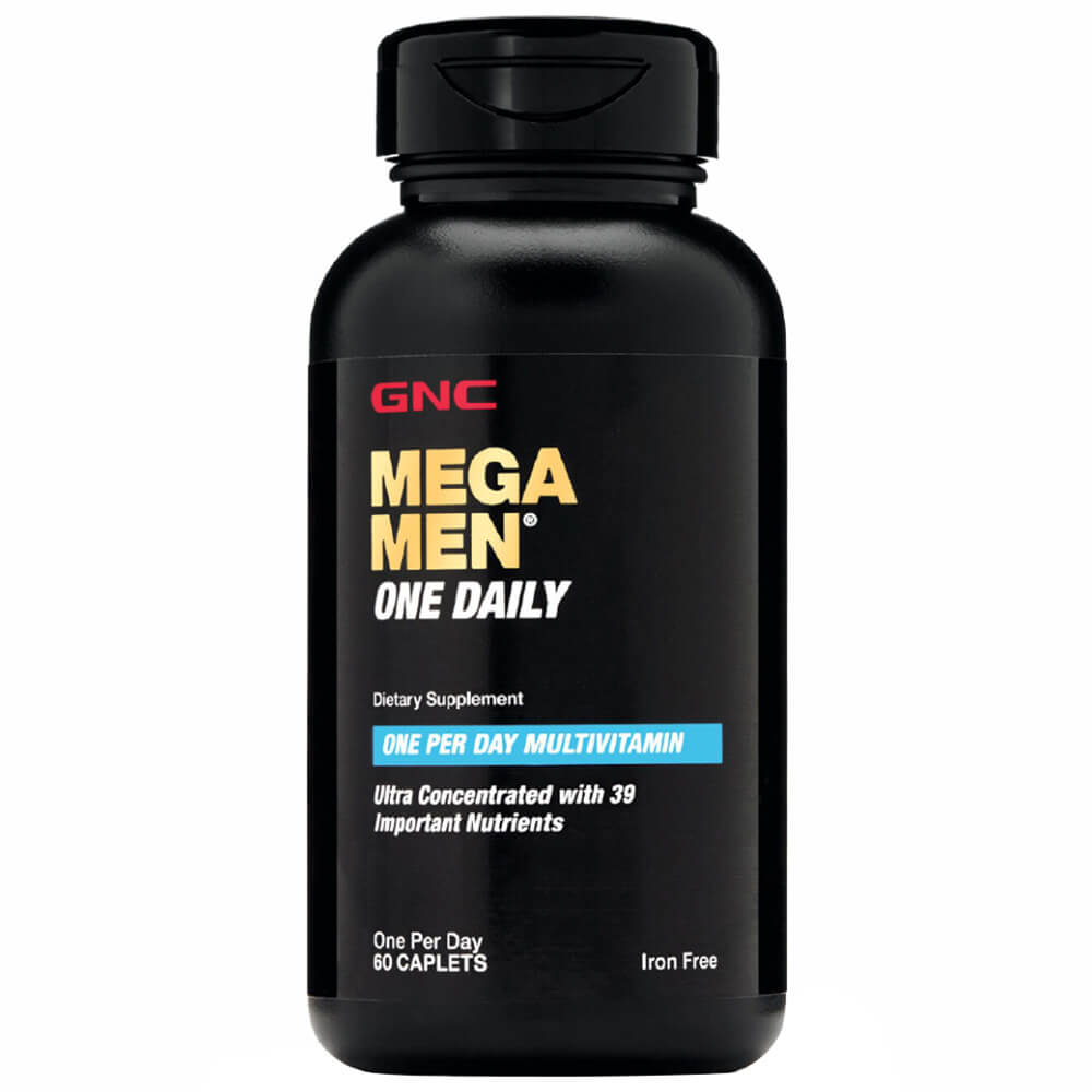 4 - GNC Mega Men One Daily Multivitamin (Iron Free),  60 caplets  Unflavoured 