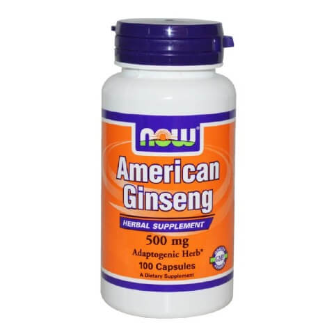 Now American Ginseng (500mg), 100 capsules Now American Ginseng (500mg), 100 capsules