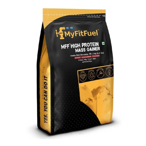 1 - MyFitFuel MFF High Protein Mass Gainer,  4.4 lb  Double Rich Chocolate 