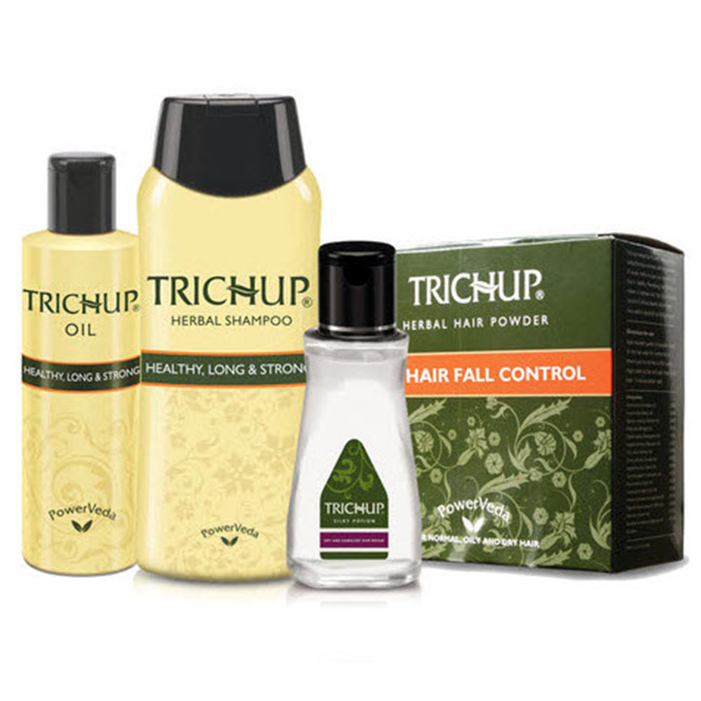 Trichup Hair Spa Kit,  Oil,Powder,Lotion &Shampoo  4 Piece(s)/Pack 