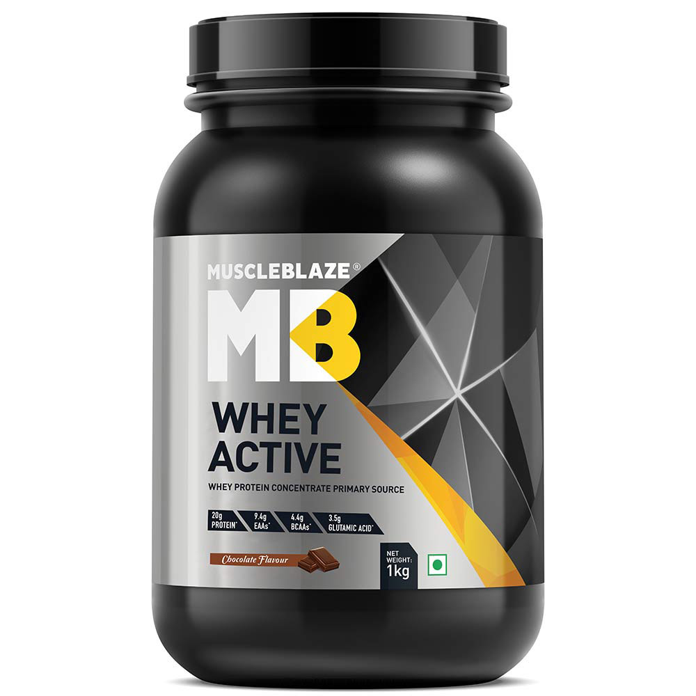 2 - MuscleBlaze Whey Active OP,  2.2 lb  Chocolate 