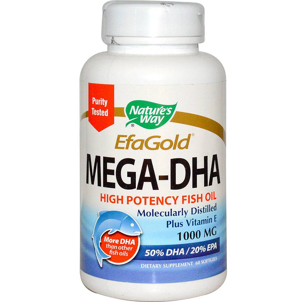 Nature's Way Mega-DHA (1000mg),  60 softgels 