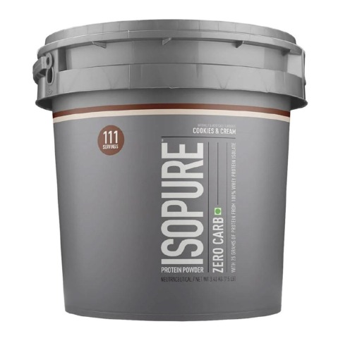 4 - Isopure Zero Carb Protein Powder OP,  7.5 lb  Cookies & Cream 