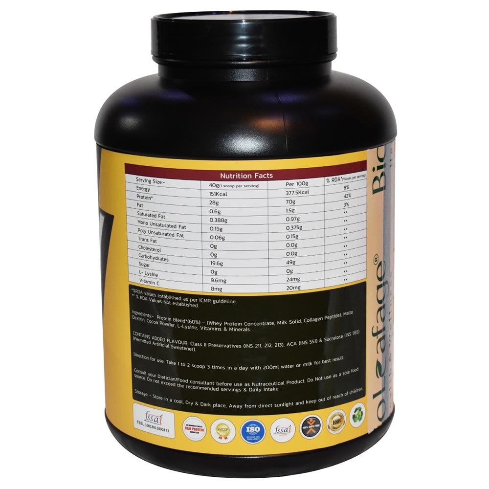 supplementinfo - Bio Leafage Pride Carny Whey Protein,  4.4 lb  Chocolate 