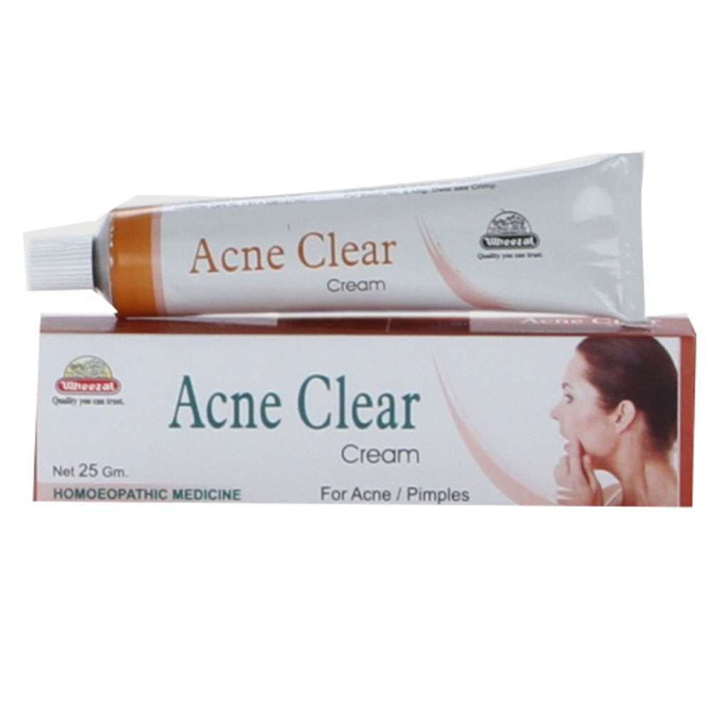 Wheezal Acne Clear Cream (Pack of 6), 25 g Clears pimples at Best Price
