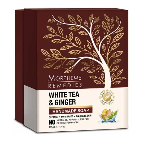 3 - Morpheme Remedies Handmade Luxury Soap, 125 g White Tea & Ginger
