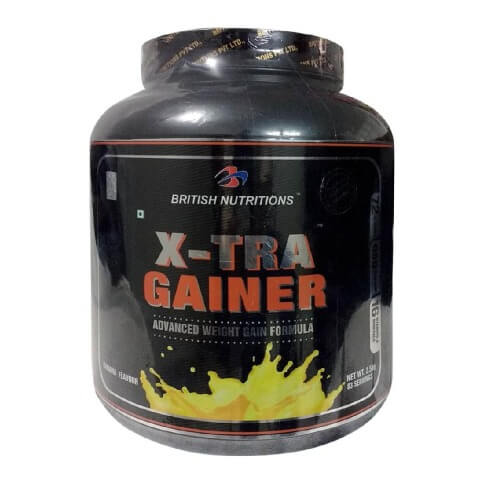 British Nutritions X-Tra Gainer, Banana 5.5 lb British Nutritions X-Tra Gainer, Banana 5.5 lb
