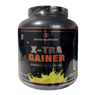 British Nutritions X-Tra Gainer, Banana 5.5 lb