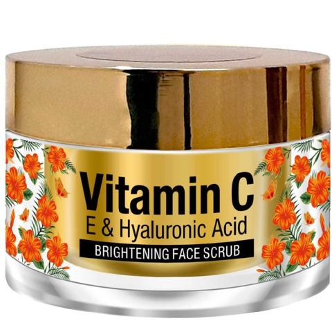 3 - St.Botanica Brightening Face Scrub,  50 g  Vitamin C, E & Hyaluronic Acid 
