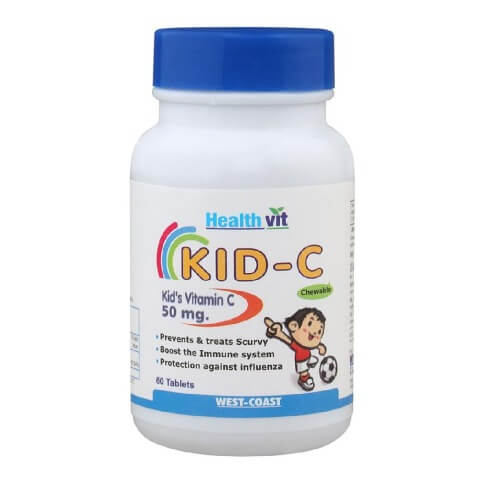 Healthvit Kid- C Kid's Vitamin C Chewable, Unflavoured 60 tablet(s) Healthvit Kid- C Kid's Vitamin C Chewable, Unflavoured 60 tablet(s)