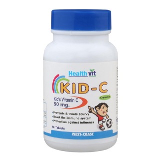 Healthvit Kid- C Kid's Vitamin C Chewable, Unflavoured 60 tablet(s)