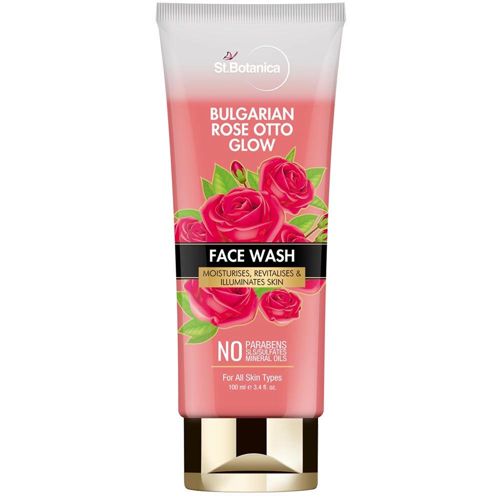 11 - St.Botanica Bulgarian Rose Otto Glow Face Wash,  100 ml  fot All Skin Types 