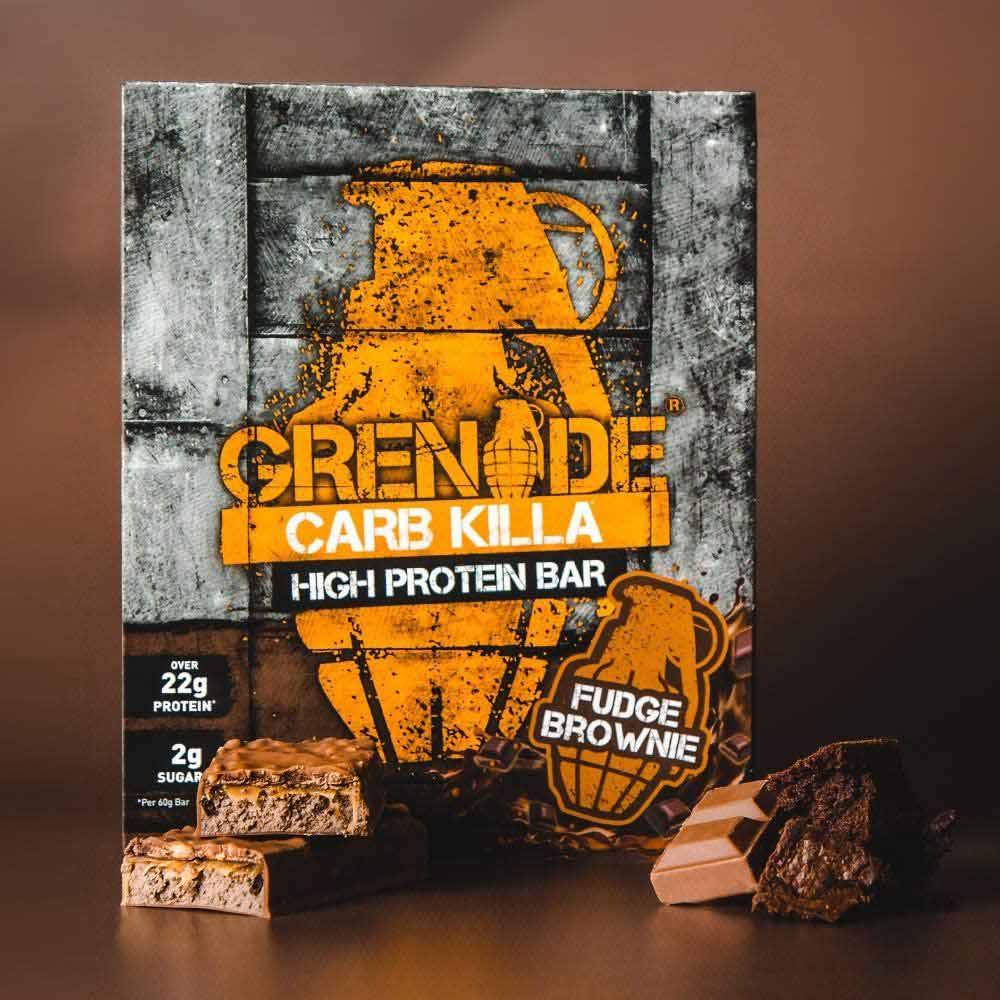 4 - Grenade Carb Killa High Protein Bar,  3 Piece(s)/Pack  Fudge Brownie 
