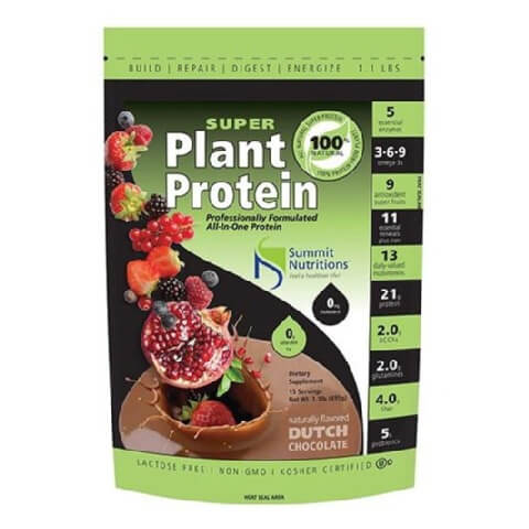 Summit Nutritions Super Plant Protein, 1.1 lb Chocolate Summit Nutritions Super Plant Protein, 1.1 lb Chocolate