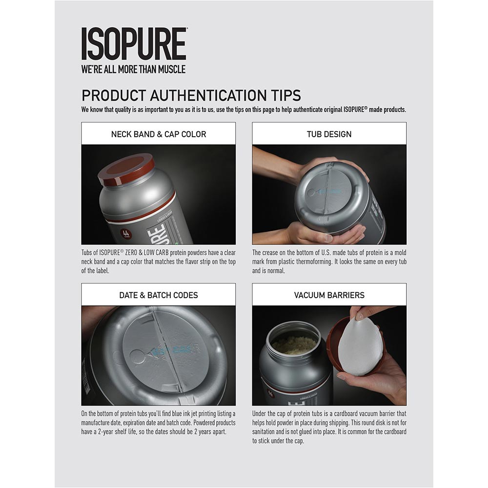 authentication - Isopure Protein Powder With Coffee,  3 lb  Espresso 
