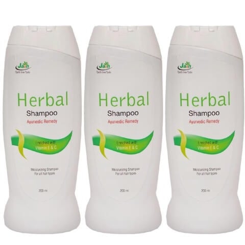 Jain Herbal Shampoo (Pack of 3), 200 ml For All Hair Types Jain Herbal Shampoo (Pack of 3), 200 ml For All Hair Types