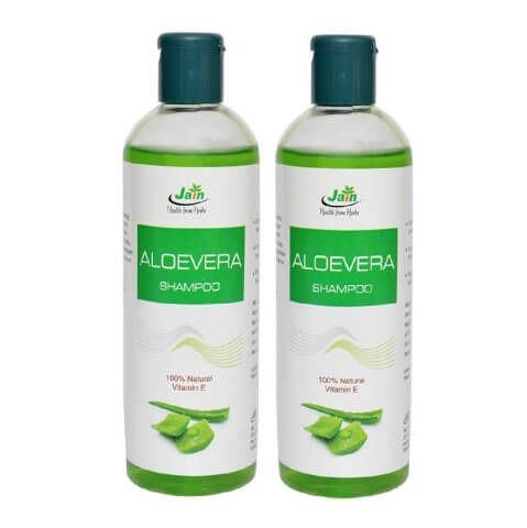 Jain Aloe Vera Shampoo (Pack of 2), 200 ml 100% Natural Vitamin E Jain Aloe Vera Shampoo (Pack of 2), 200 ml 100% Natural Vitamin E