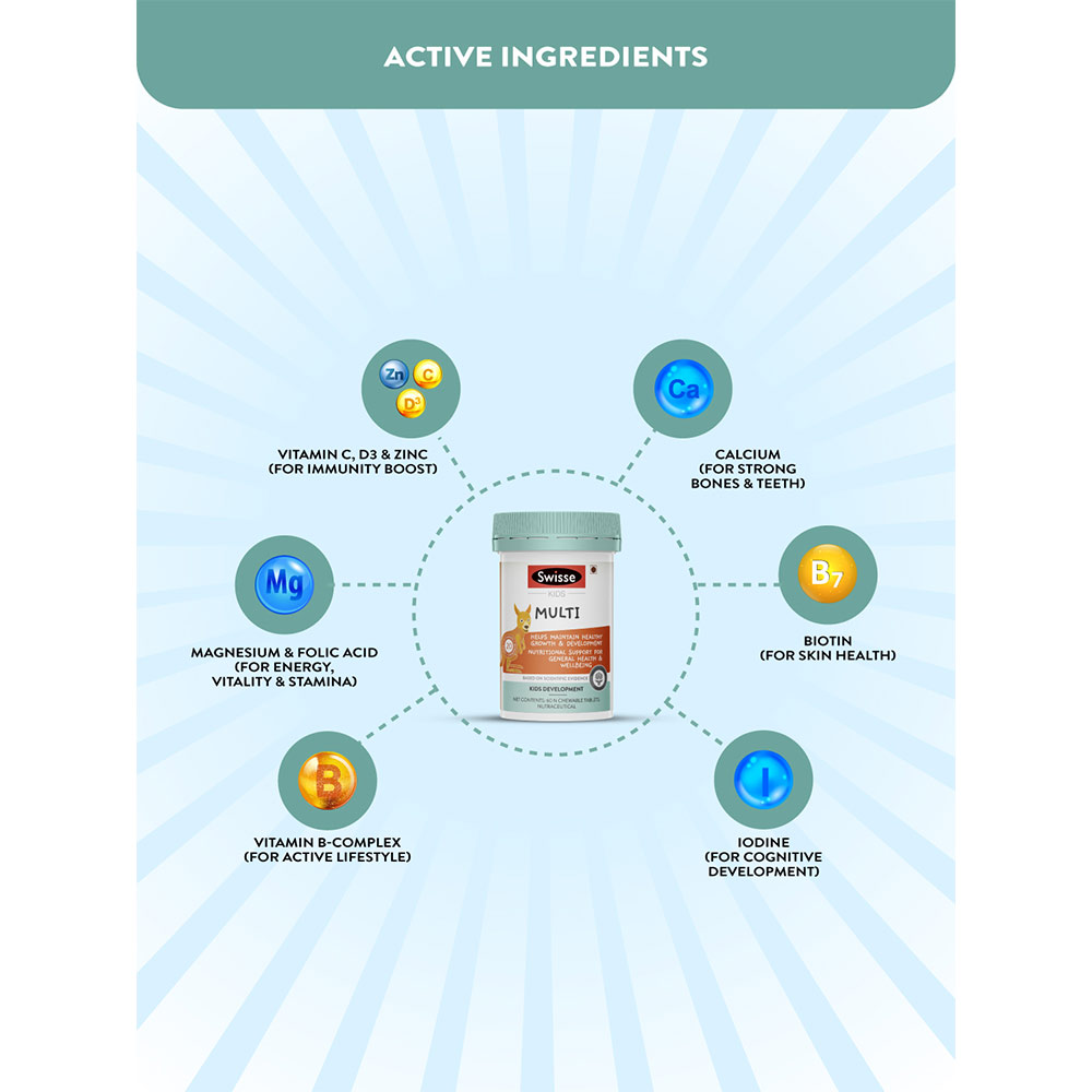 4 - Swisse Ultiboost Kids Multivitamins,  Unflavoured  60 tablet(s) 