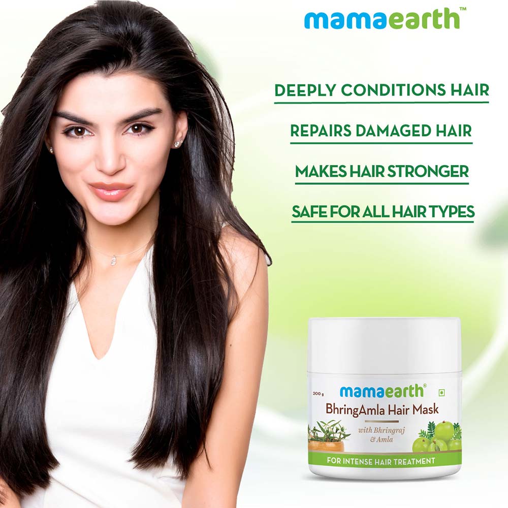 Benefit2 - Mamaearth BhringAmla Hair Mask,  200 g  with Bhringraj & Amla for Intense Hair Treatment 