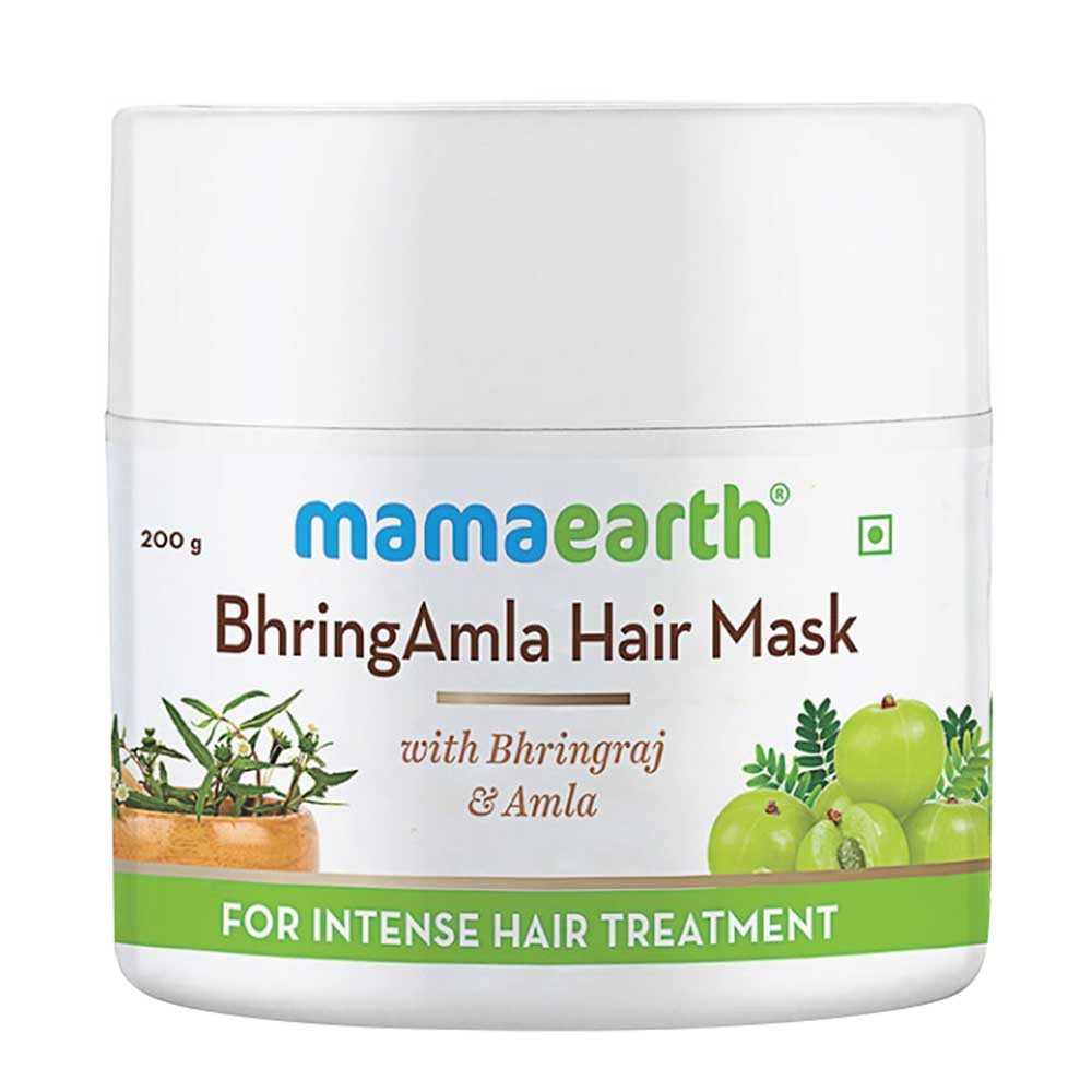 1 - Mamaearth BhringAmla Hair Mask,  200 g  with Bhringraj & Amla for Intense Hair Treatment 