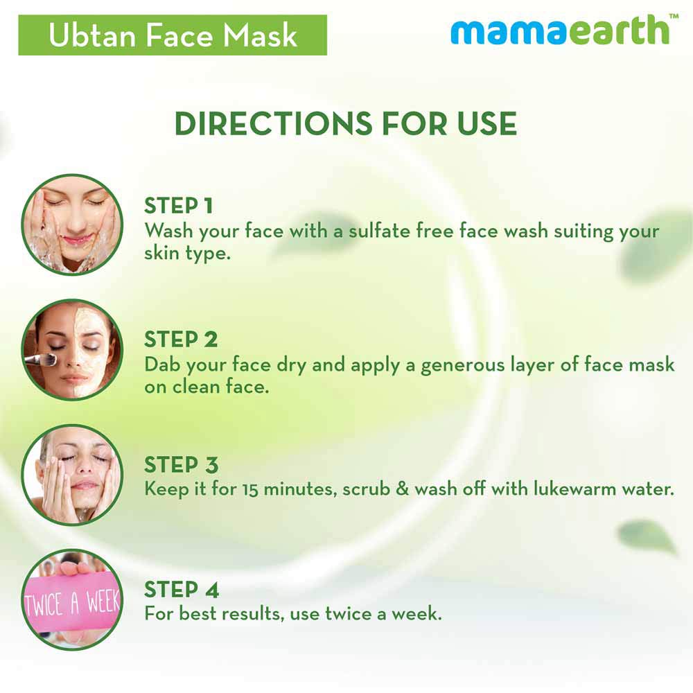 Benefit3 - Mamaearth Ultimate Ubtan De-Tan Kit,  100 ml  with Neem & Tea Tree for Pimples & Zits 