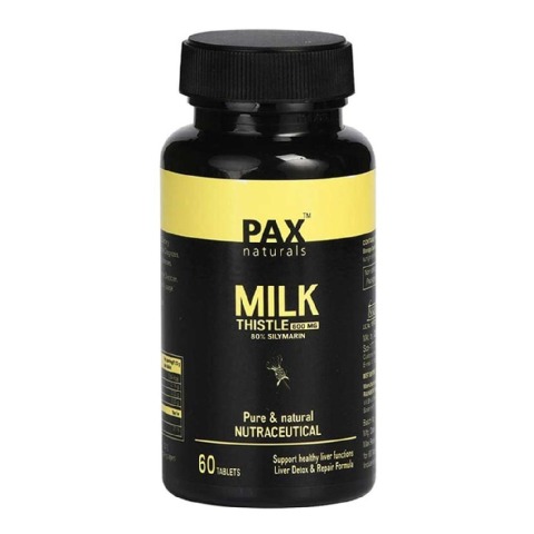 3 - PAX Naturals Milk Thistle 600 mg,  60 tablet(s) 