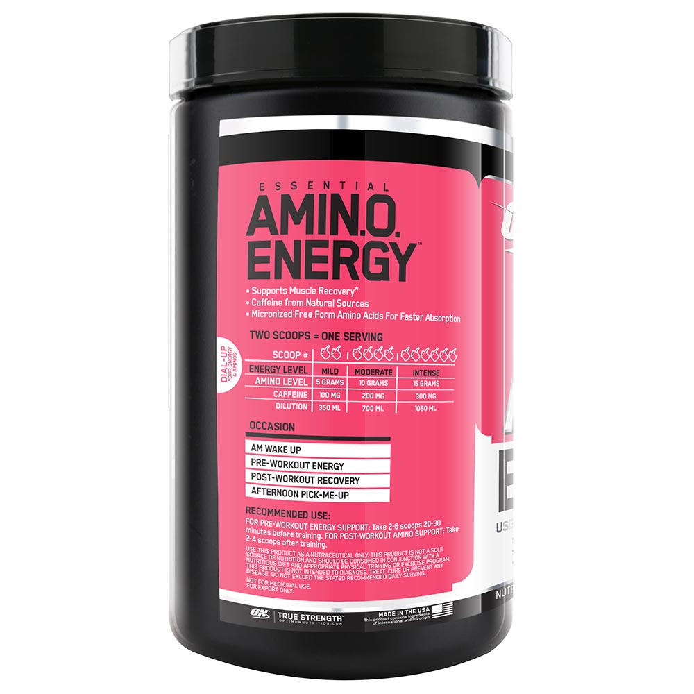 back - ON (Optimum Nutrition) Essential Amino Energy,  0.6 lb  30 Servings  Watermelon 