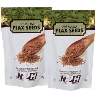 N2H Premium Flax Seeds (Pack of 2), 100 g