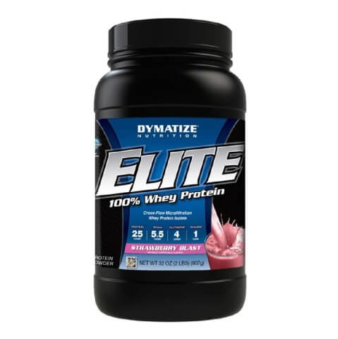 Dymatize Elite 100% Whey Protein, 2 lb Strawberry Blast Dymatize Elite 100% Whey Protein, 2 lb Strawberry Blast