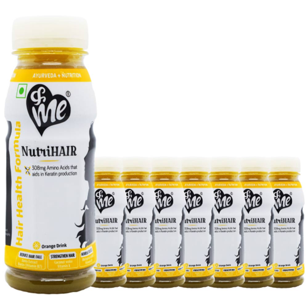&Me NutriHair Drink,  200 ml  Orange Pack of 8 