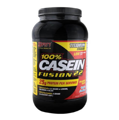 SAN 100% Casein Fusion, 2 lb Vanilla Pudding SAN 100% Casein Fusion, 2 lb Vanilla Pudding