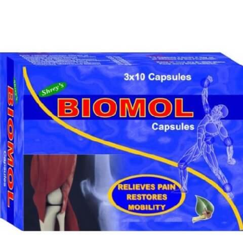 Shrey's Biomol for Pain Relief, 30 capsules Shrey's Biomol for Pain Relief, 30 capsules