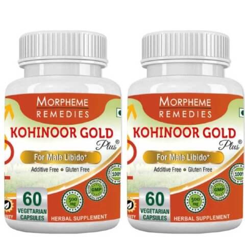 Morpheme Remedies Kohinoor Gold Plus (Pack of 2),  60 capsules 