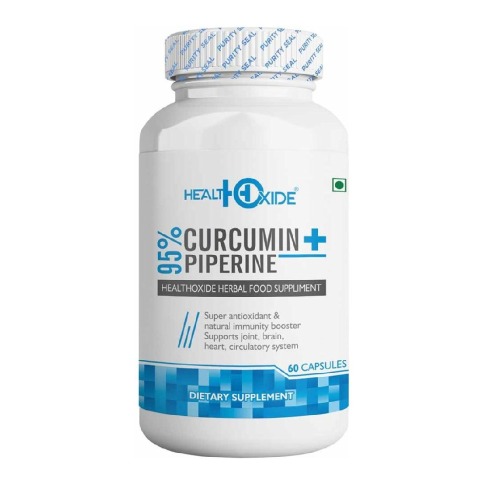 Health Oxide 95% Curcumin + Piperine,  60 capsules 