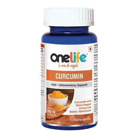 1 - OneLife Curcumin,  60 softgels 