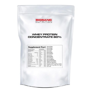 BigBang Nutrition Whey Protein Concentrate 80%, 5 Lb Unflavoured