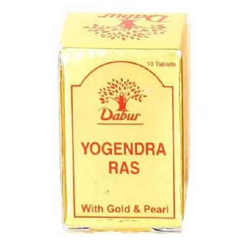 Dabur Yogendra Ras with Gold & Pearl, 10 tablet(s) Dabur Yogendra Ras with Gold & Pearl, 10 tablet(s)