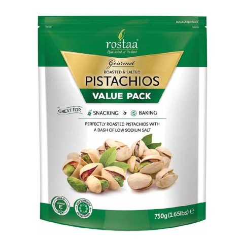 1 - Rostaa Roasted & Salted Pistachio,  750 g  Unflavoured 