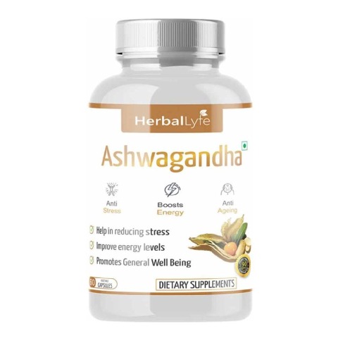 2 - Herballyfe Organic Ashwagandha 800mg,  60 capsules 