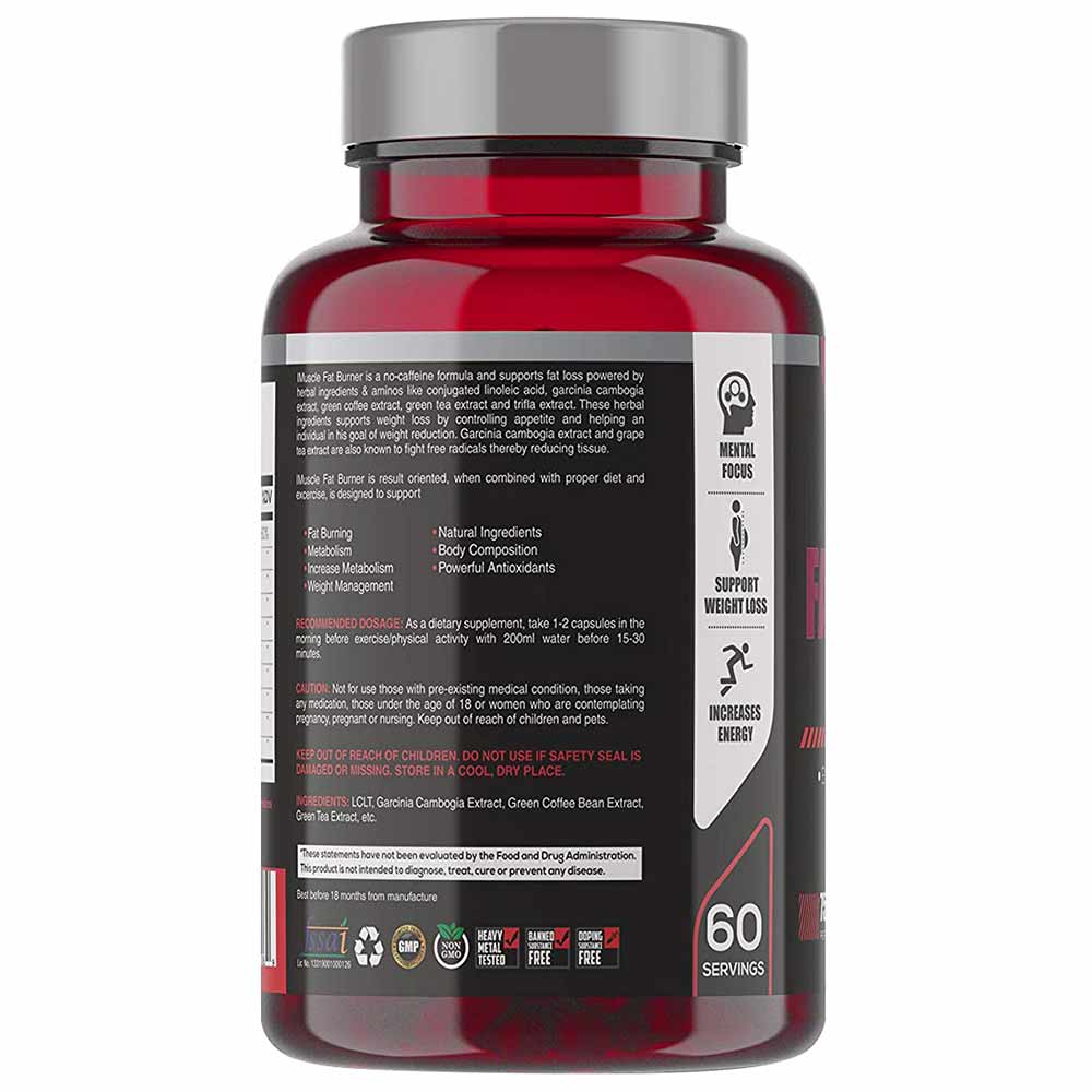 Description - iMuscles Nutrition Fat Burner,  60 capsules  Unflavoured 