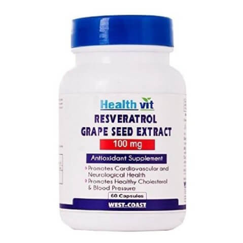 Healthvit Resveratrol Grape Seed Extract (100 mg), 60 capsules Healthvit Resveratrol Grape Seed Extract (100 mg), 60 capsules