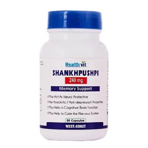 Healthvit Shankhpushpi (240 mg), 60 capsules Healthvit Shankhpushpi (240 mg), 60 capsules